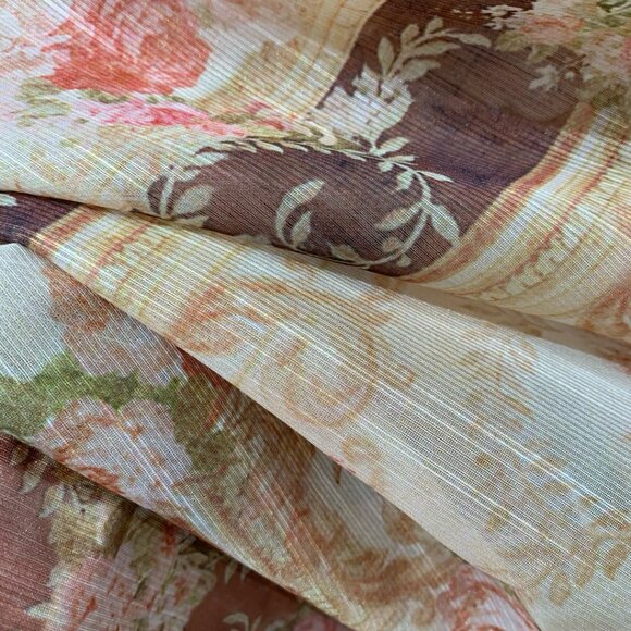 Zimmermann Floral Print Long Sleeve Silk Satin Dress NWT - Picture 9 of 9